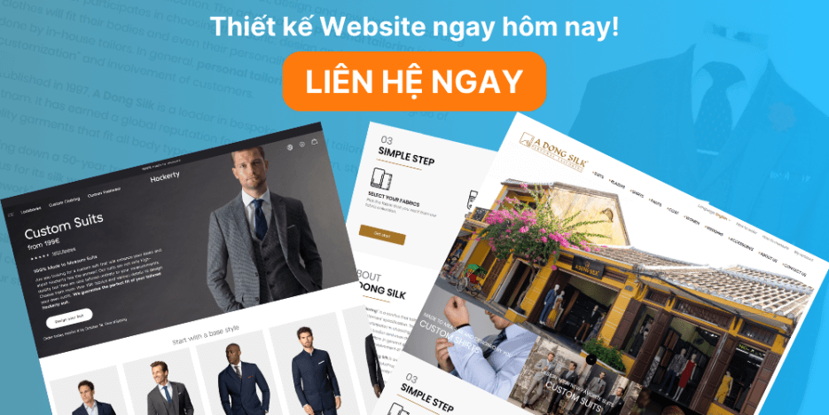 Thiết kế website cho ngành may đo thủ công
