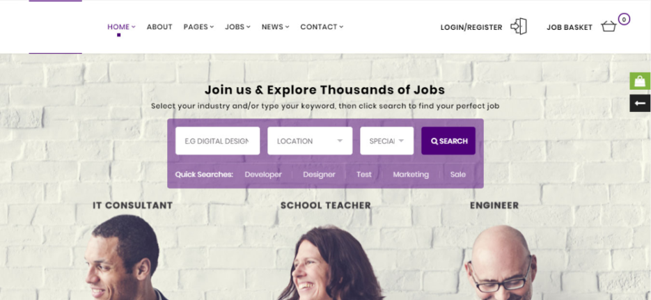 Thiết kế website tuyển dụng và tìm việc làm chuyên nghiệp