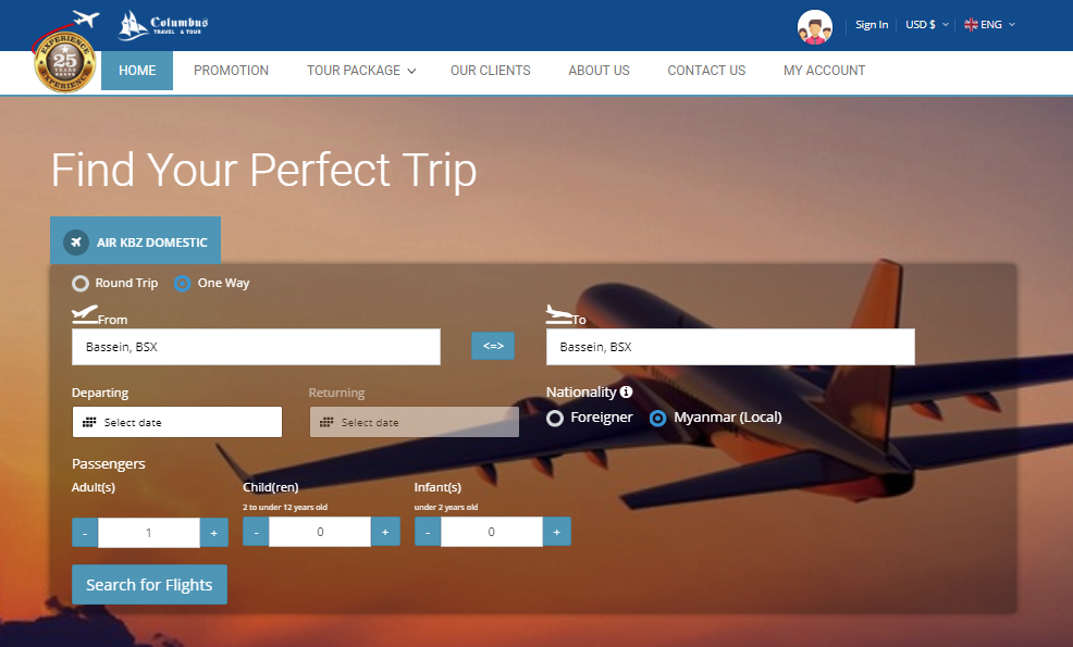 Thiết kế website bán vé máy bay chuyên nghiệp, hiện đại