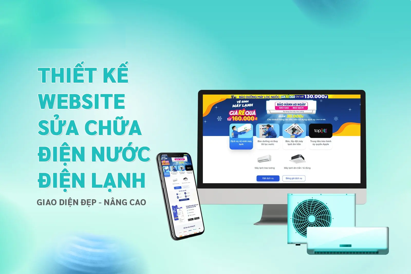 Thiết Kế Website Dịch Vụ Sửa Chữa Điện Tử, Điện Lạnh Giá Rẻ Với Giao Diện Hấp Dẫn 2 Thiết kế website dịch vụ sửa chữa điện tử, điện lạnh giá rẻ với giao diện hấp dẫn