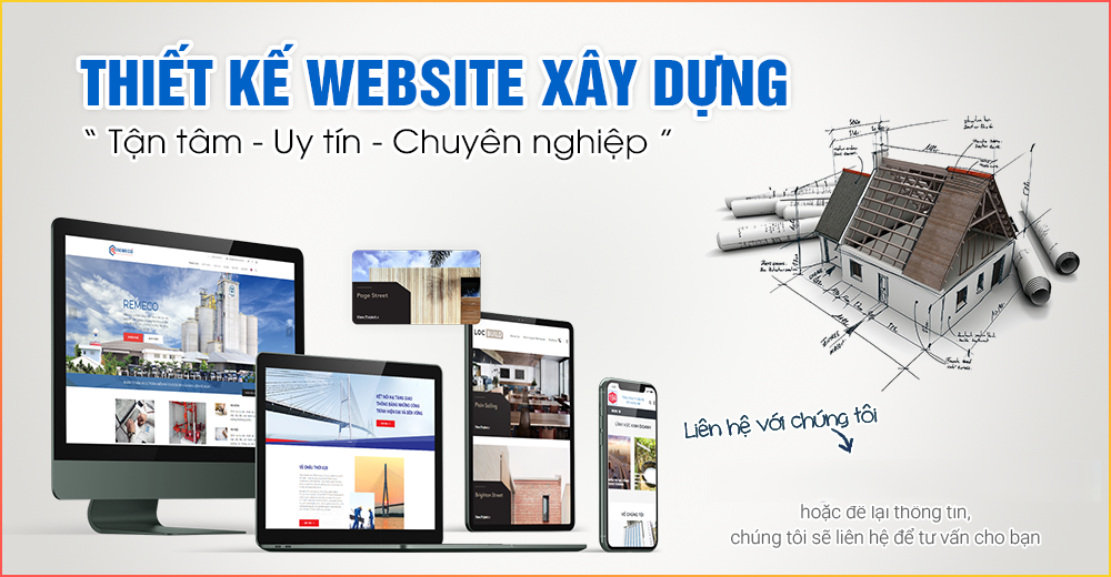 Thiết kế website ngành xây dựng theo yêu cầu – uy tín, chuyên nghiệp