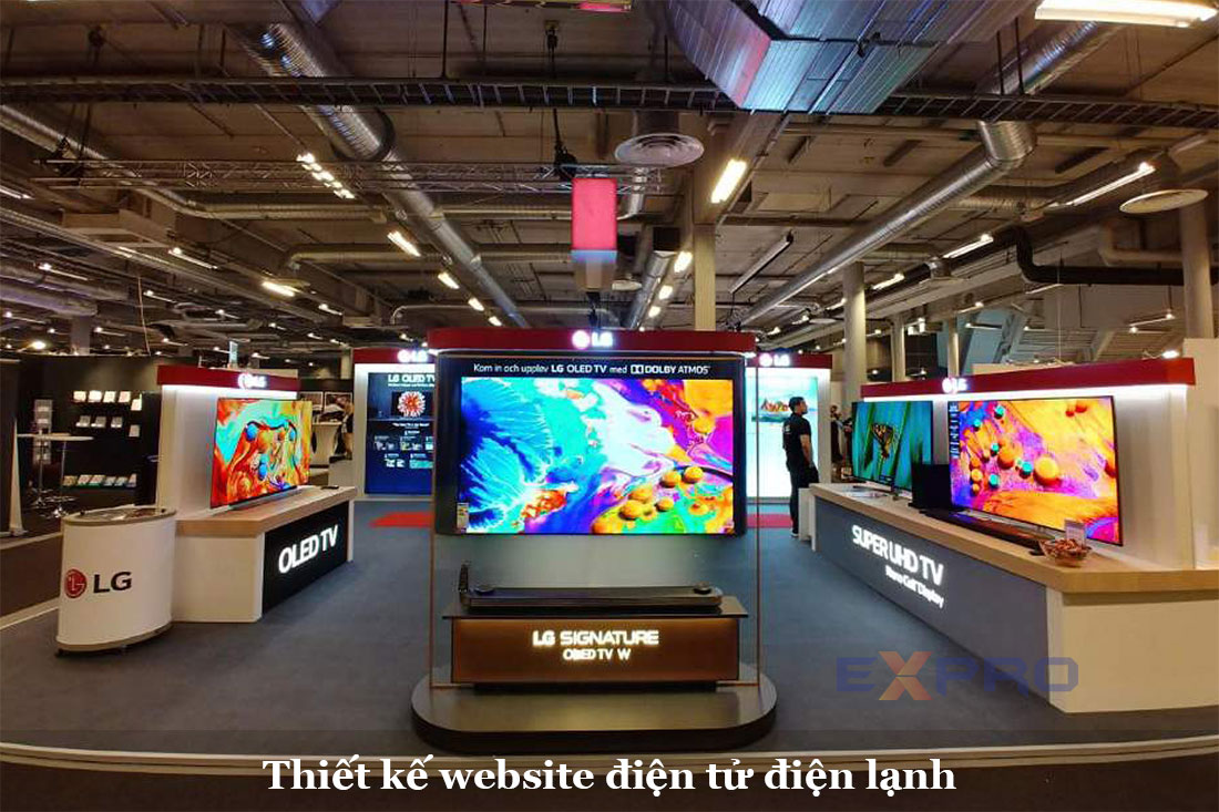 Thiết kế website điện tử điện lạnh chuyên nghiệp giao diện hiện đại đẹp mắt