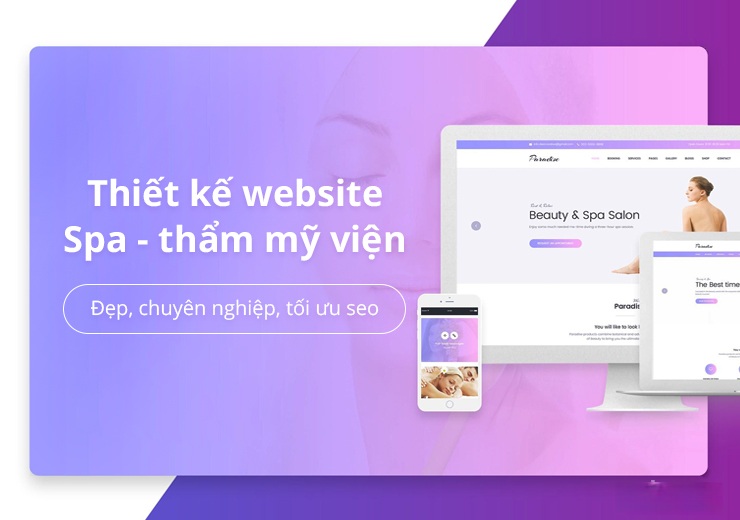 Thiết kế web làm đẹp giá rẻ chuyên nghiệp hiện đại thu hút