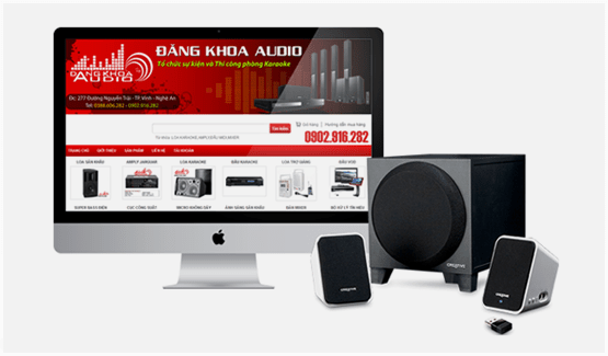 Thiết kế website bán loa thiết bị âm thanh chuẩn seo chuyên nghiệp hiện đại