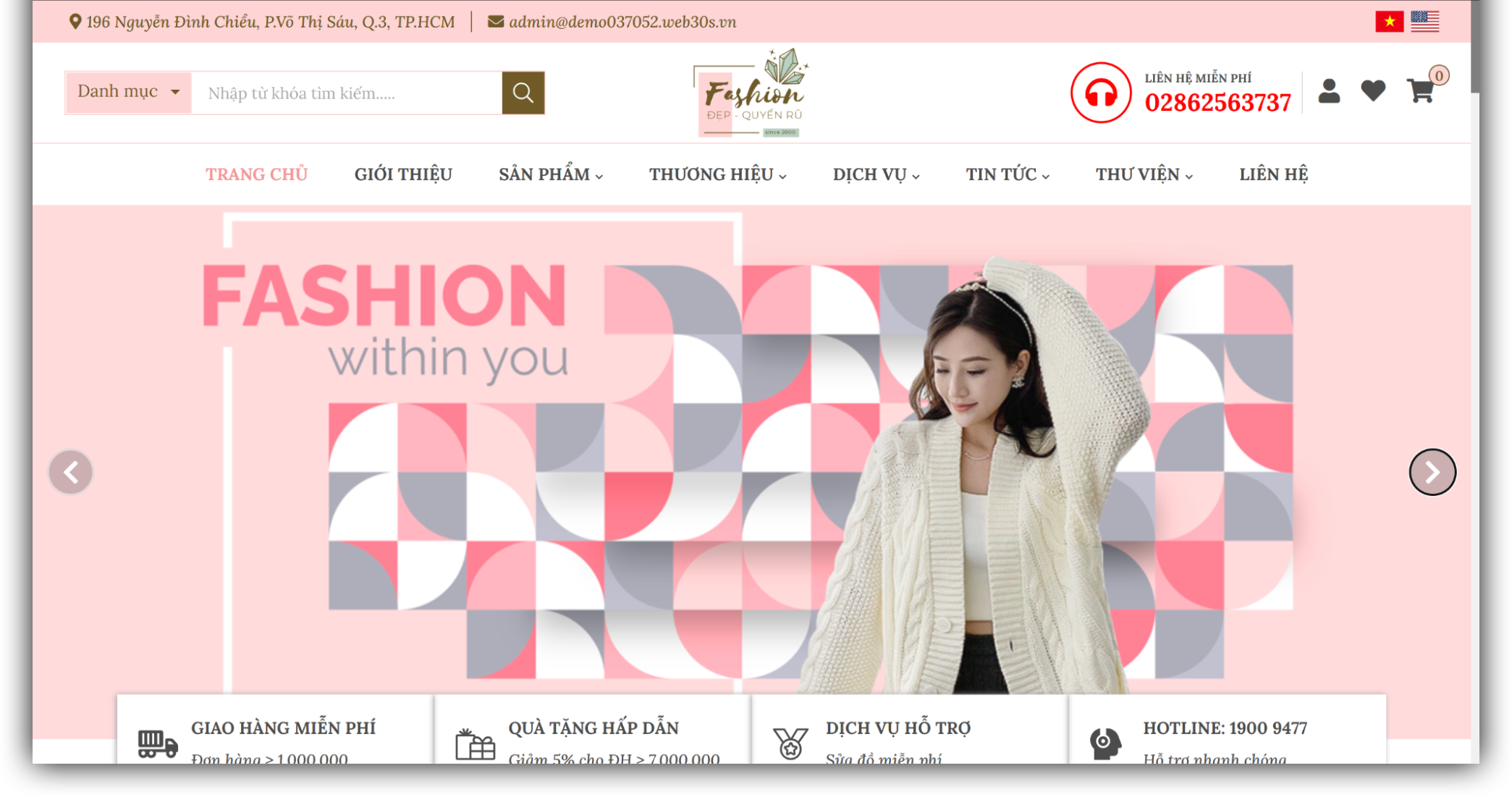 Thiết kế website bán quần áo đẹp – tiết kiệm chi phí, tối ưu hiệu quả