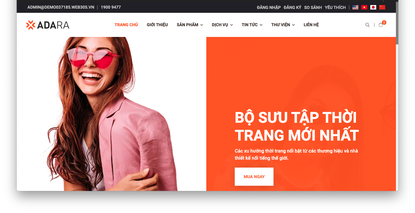 Thiết kế website bán quần áo đẹp – tiết kiệm chi phí, tối ưu hiệu quả