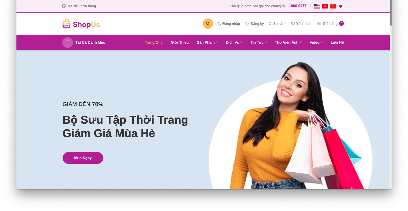 Thiết kế website bán quần áo đẹp – tiết kiệm chi phí, tối ưu hiệu quả