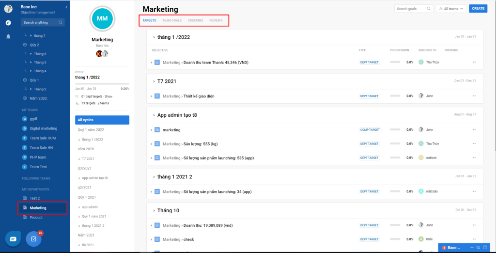 App base goal