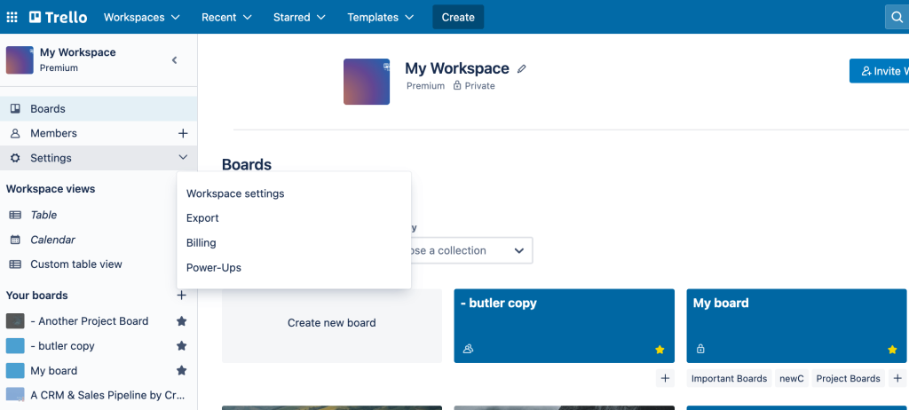 Tạo bảng trên trello