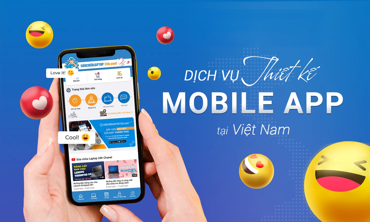 Thiết kế App Tại Việt Nam 4 Thiết kế website, app tại tp hồ chí minh