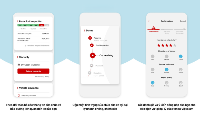 Thiết Kế Phát Triển App Quản Lý Xe Tương Tự My Honda+ Chuyên Nghiệp 3 Thiet-ke-phat-trien-app-quan-ly-xe-giong-my-honda
