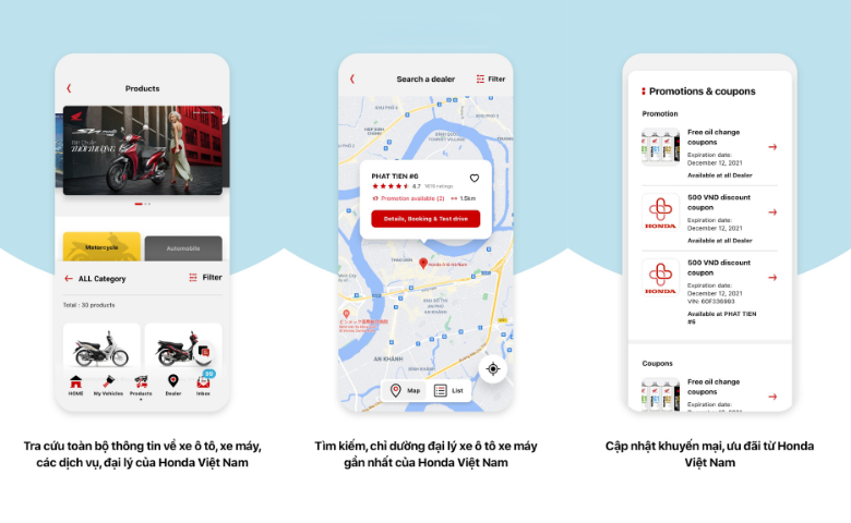 Thiết Kế Phát Triển App Quản Lý Xe Tương Tự My Honda+ Chuyên Nghiệp 2 Thiet-ke-phat-trien-app-quan-ly-xe-giong-my-honda-1