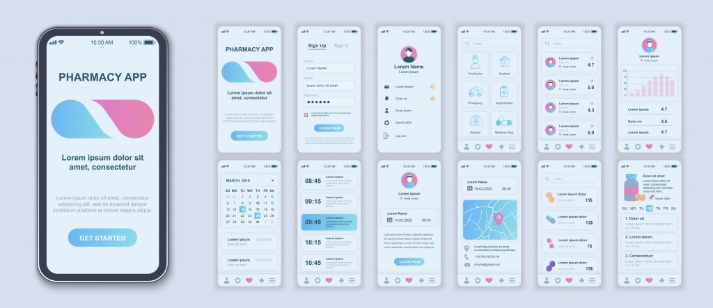 Thiết Kế App Quản Lý Nhà Thuốc, Bệnh Viện Chuyên Nghiệp Công Nghệ Flutter, React, Java 3 Thiết kế ứng dụng cho nhà thuốc bệnh viện uy tín