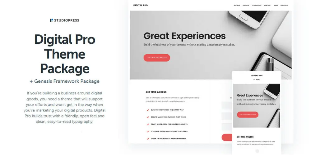 Top 15+ Theme WordPress cho Website Doanh Nghiệp Đa Ngành Chuẩn SEO 4 Digital-pro