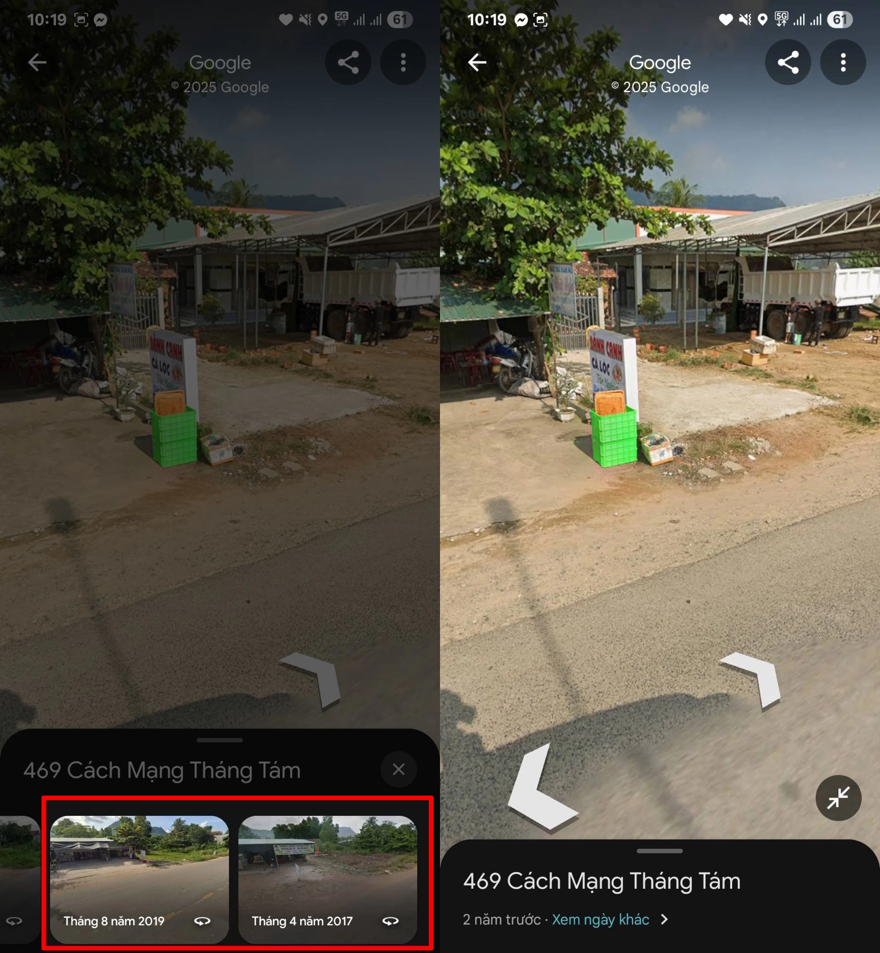 Tua lại thời gian trên google maps: khám phá hình ảnh ngôi nhà thân quen ngày xưa