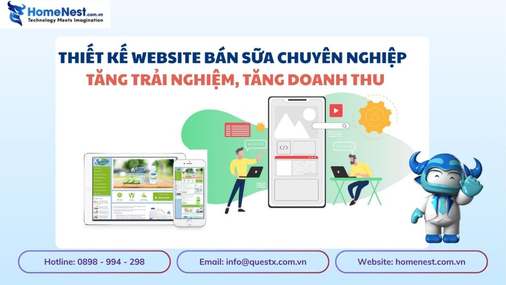 Thiết Kế Website Bán Sữa Chuyên Nghiệp – Tăng Trải Nghiệm, Tăng Doanh Thu