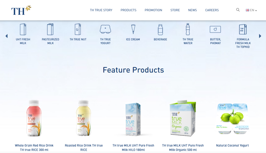 Thiết Kế Website Bán Sữa Chuyên Nghiệp – Tăng Trải Nghiệm, Tăng Doanh Thu 2 Thiết kế giao diện website bán sữa chuyên nghiệp