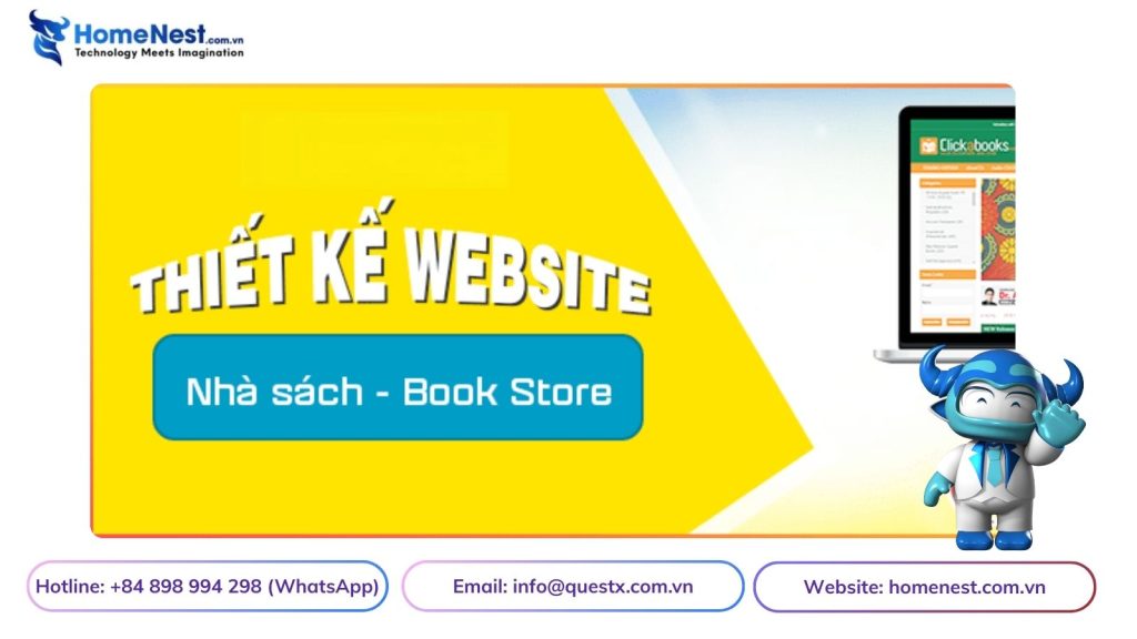 Thiết kế website nhà sách Ebook chuyên nghiệp, độc đáo – Chuẩn SEO Top Google