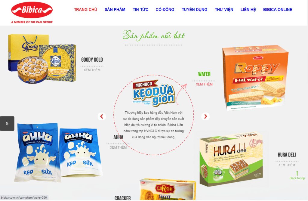 Thiết kế website bán bánh kẹo chuyên nghiệp – Chuẩn SEO, dễ lên top Google 2 Thiết kế website bán bánh kẹo