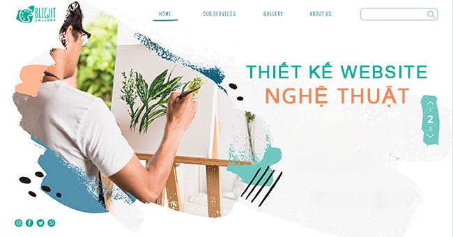 Thiết kế website nghệ thuật – nhiếp ảnh chuyên nghiệp, độc đáo và ấn tượng