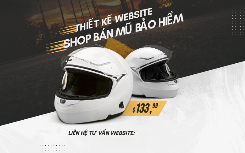 Thiết kế website bán mũ bảo hiểm chuyên nghiệp, chuẩn SEO, giao diện đẹp