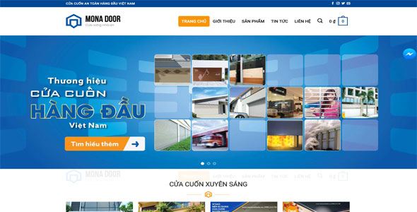 Thiết kế website bán cửa cuốn chuyên nghiệp, chuẩn seo