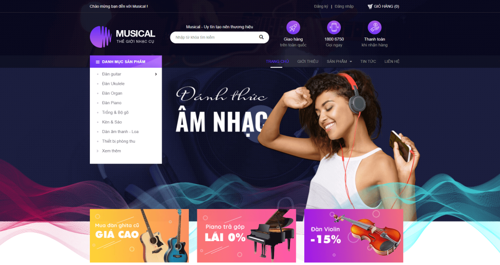 Thiết kế website ca sĩ, nhạc sĩ, diễn viên, người nổi tiếng chuyên nghiệp 2 Thiết kế website nghệ sĩ ca sĩ