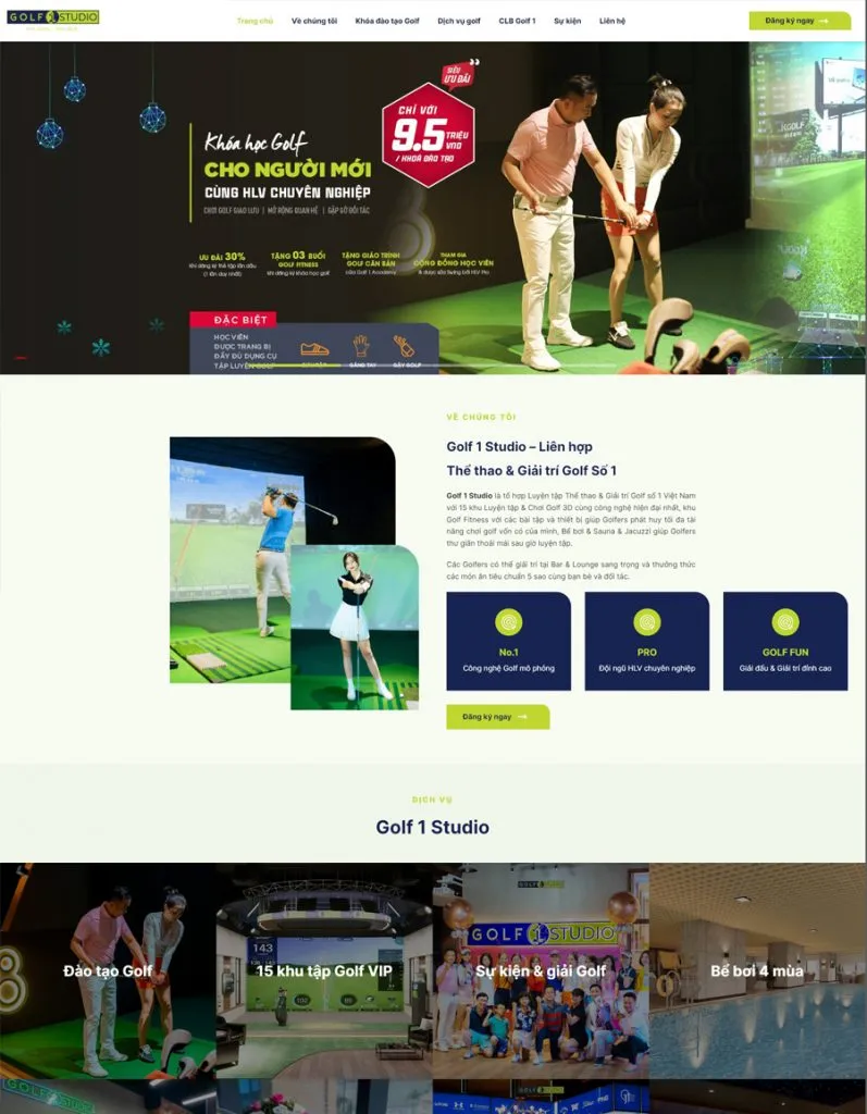 Thiết kế website golf