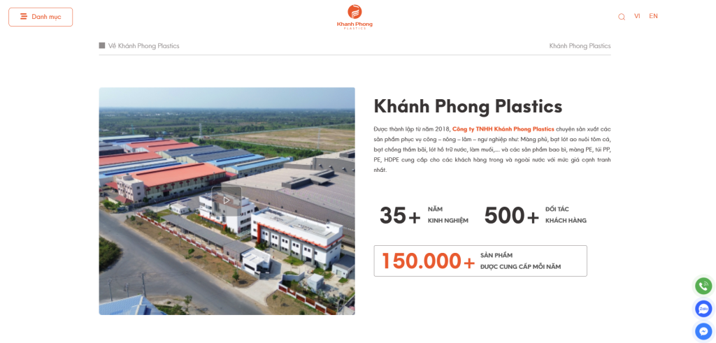 Thiết kế website nhà máy, xí nghiệp, khu công nghiệp chuyên nghiệp