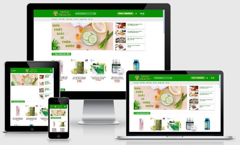 Thiết kế Website Bán Thực Phẩm Chức Năng Chuẩn SEO, Tối Ưu Google 1 Thiết kế website bán thực phẩm chức năng