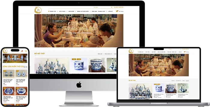 Thiết Kế Website Gốm Sứ Chuyên Nghiệp – Chuẩn SEO, Dễ Lên Top Google 3 Thiết kế website gốm sứ chuyên nghiệp
