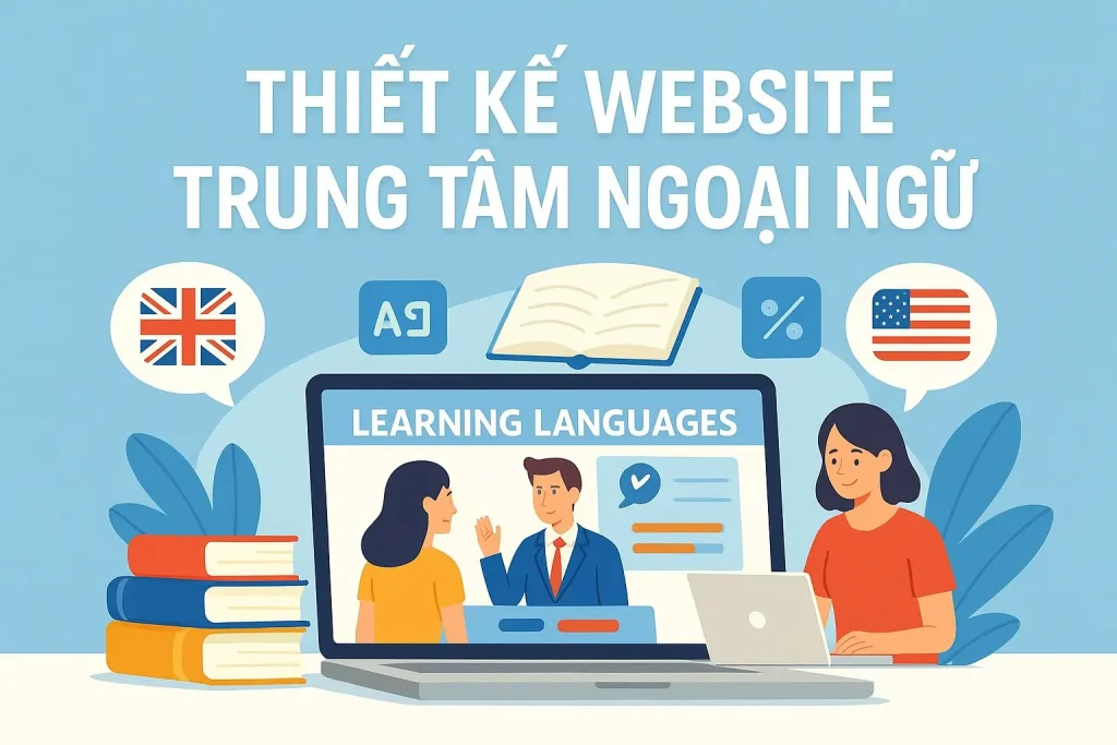 Thiết Kế Website Trung Tâm Tiếng Anh Chuyên Nghiệp, Chuẩn SEO