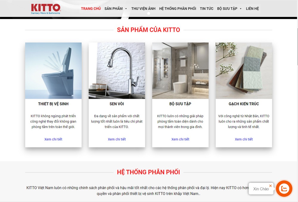 Thiết kế website kinh doanh thiết bị nhà tắm