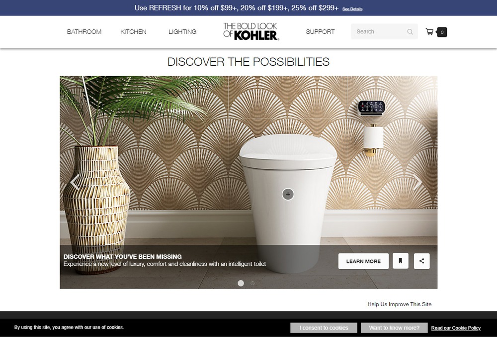 Thiết kế website kinh doanh thiết bị nhà tắm