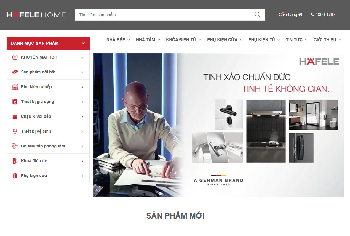 Thiết Kế Website Nhà Bếp - Thiết Bị Nội Thất Chuyên Nghiệp Đẹp Thu Hút Khách Hàng 2 Thiết kế website nhà bếp