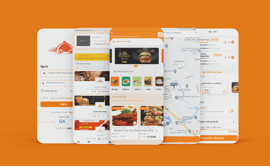 Thiết Kế App Nhà Hàng F&B Cafe 2 Thiết kế app nhà hàng f&b cafe