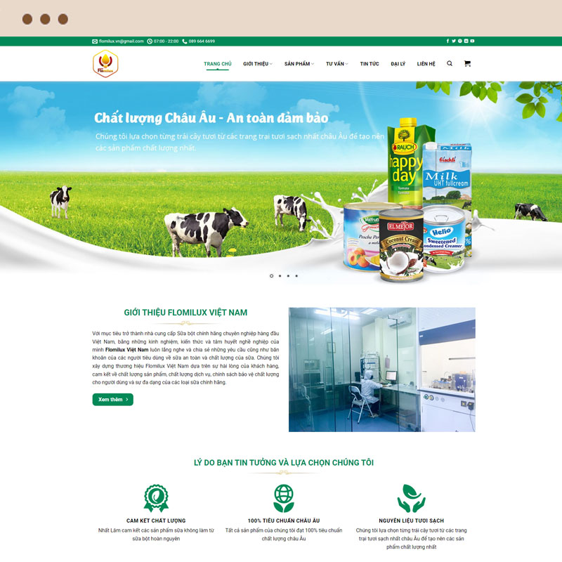 Thiết Kế Website Bán Sữa Chuyên Nghiệp – Tăng Trải Nghiệm, Tăng Doanh Thu 1 Thiết kế website bán sữa
