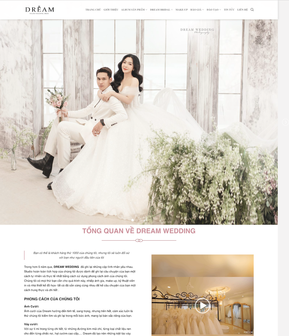 Thiết Kế Website Studio, Áo Cưới Trang Nhã, Đậm Dấu Ấn Thương Hiệu 1 Mau-website-studio-chup-anh-cuoi
