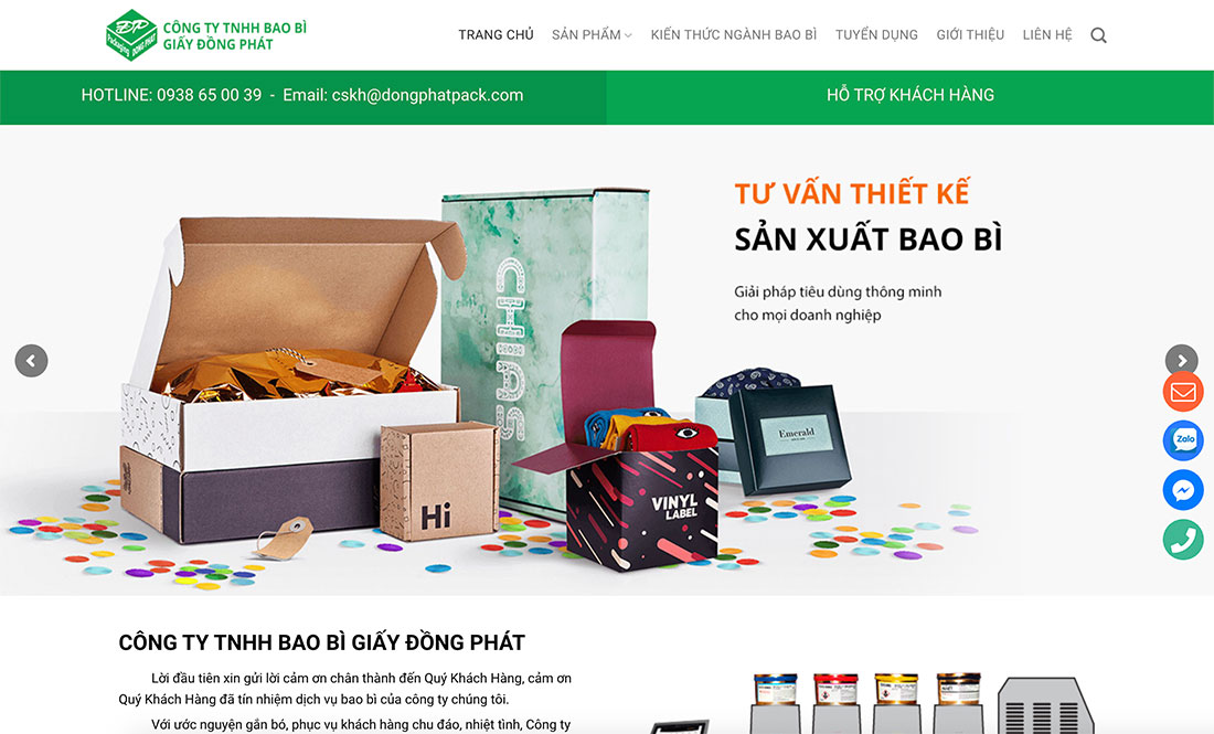 Thiết Kế Website Bao Bì – Sản Phẩm Nhựa, Nilon Chuẩn SEO, Tối Ưu Bán Hàng 1 Thiết kế website bao bì