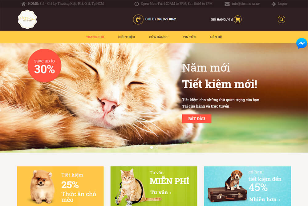 Thiết kế website chăm sóc thú cưng chuyên nghiệp – Đẹp hiện đại, chuyên nghiệp 1 Thiết kế website chăm sóc thú cưng chuyên nghiệp