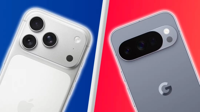 Cụm camera trên iphone 17 pro max và google pixel 10 pro