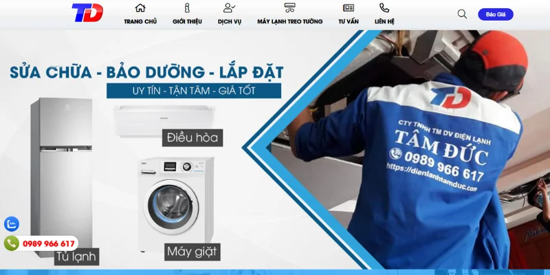 Thiết kế website thiết bị điện