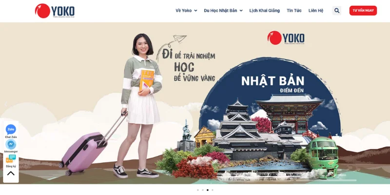 Thiết kế website tư vấn du học