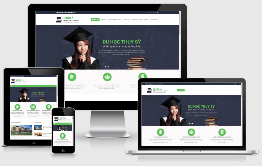 Thiết kế website tư vấn du học