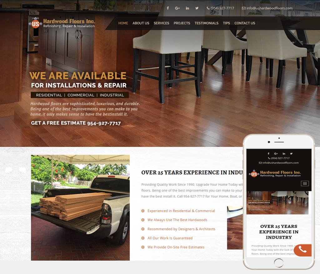 Thiết kế website bán sàn gỗ công nghiệp
