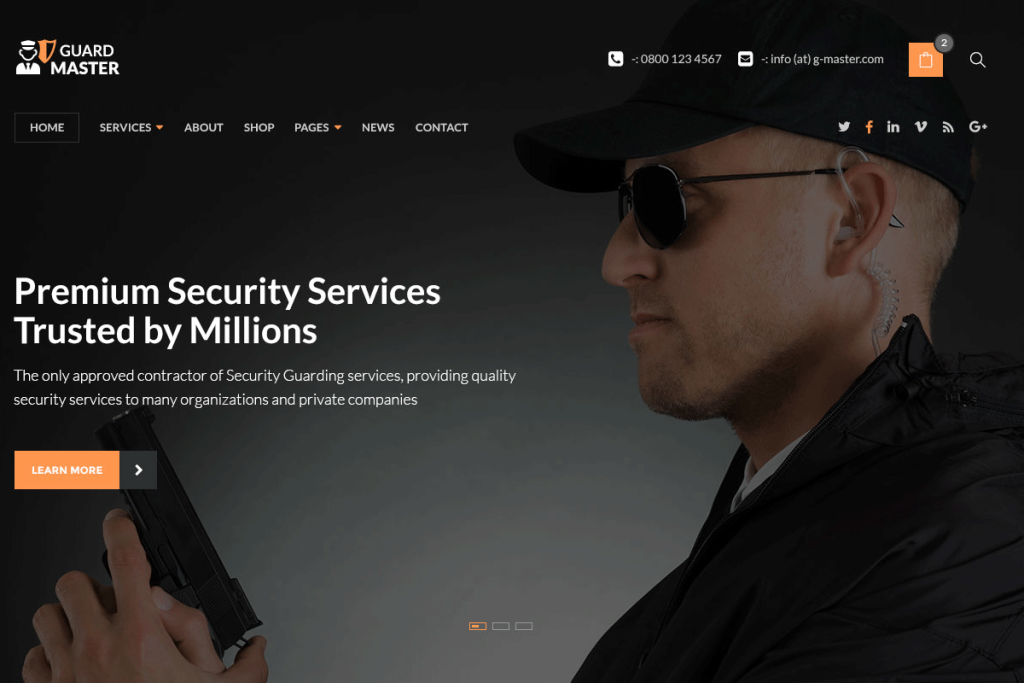 Thiết kế website dịch vụ thám tử