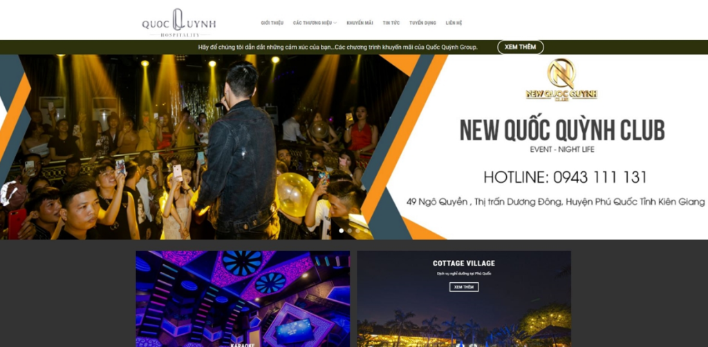 Thiết kế website quán karaoke