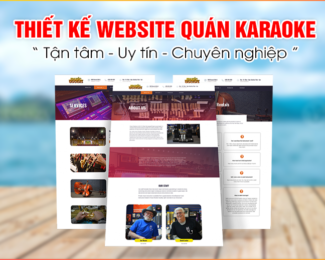 Thiết kế website quán karaoke chuyên nghiệp, đẳng cấp với chi phí hợp lý