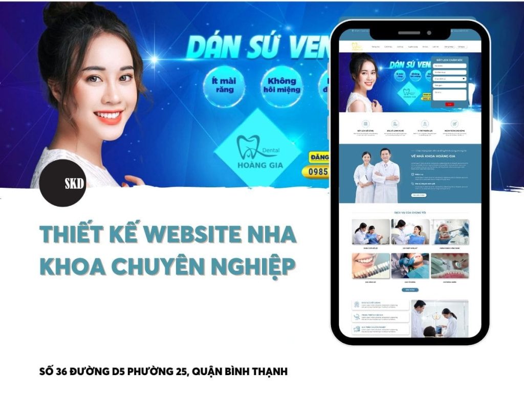 Thiết kế website nha khoa hiện đại, chuyên nghiệp, chuẩn SEO