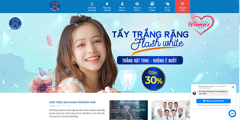 Thiết kế website nha khoa
